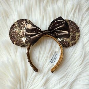 Disney Parks GIRAFFE Animal Print Sequin Minnie Ears Headband